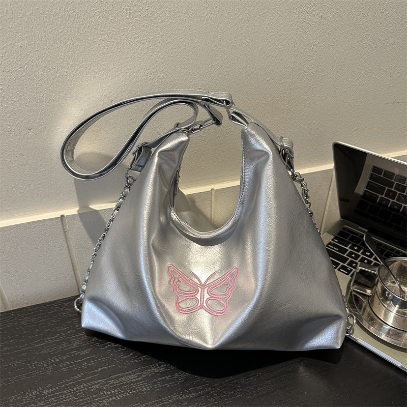 Women's Fashion Casual Soft Leather Large Capacity One-shoulder Bucket Bag