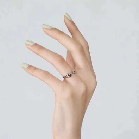 Bague empreinte de chat créative à la mode pour femmes