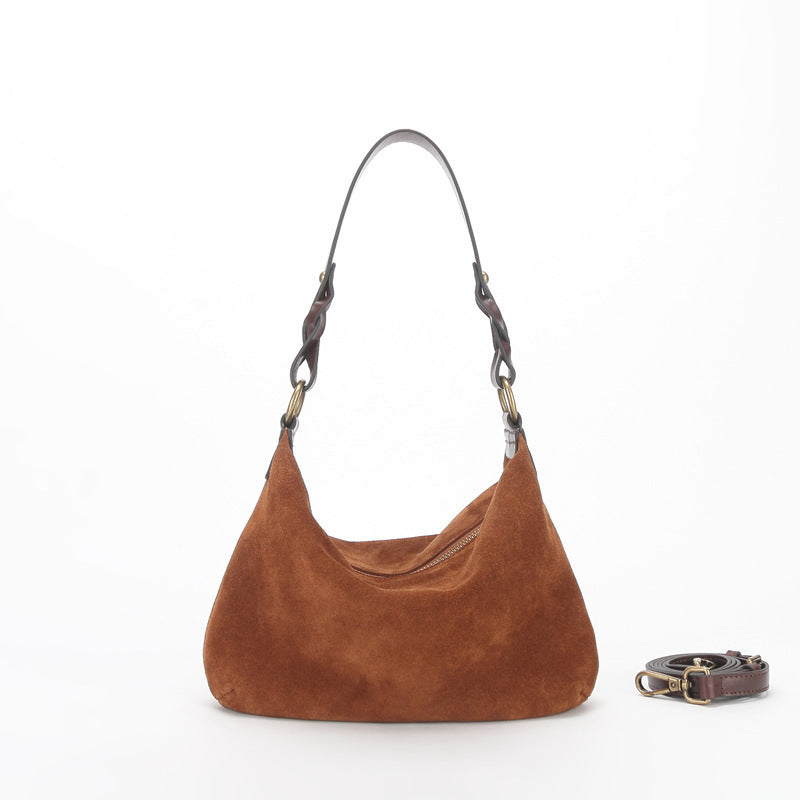 Sac messager à bandoulière Portable en cuir de vache, couche supérieure de haute qualité