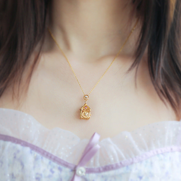 Silver Necklace Pendant Sweater Chain Women