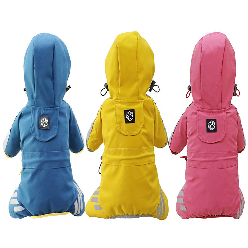 Manteau imperméable pour chien, paquet complet, Cape de pluie imperméable de quatre pieds, produits pour animaux de compagnie