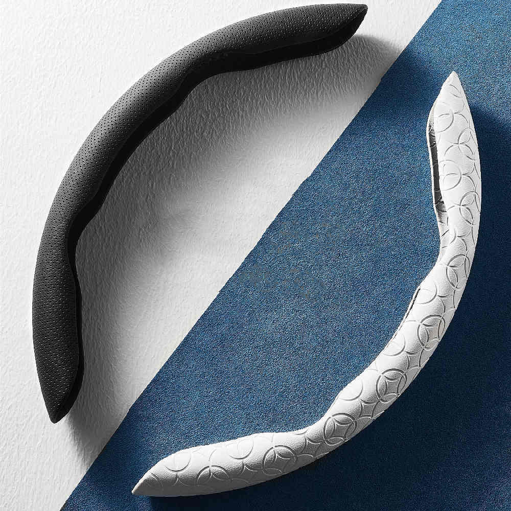 Housse de volant de voiture en daim, Ultra-fine, absorbant la sueur, antidérapante, été