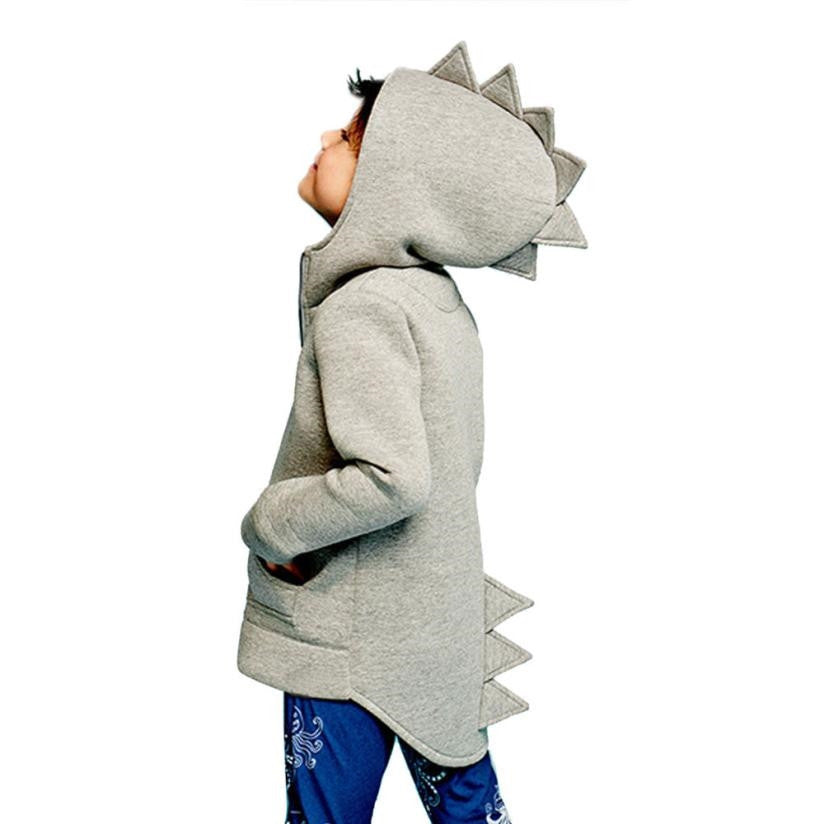 Vêtements pour garçons, veste pour bébé garçon, manteau à capuche de dinosaure