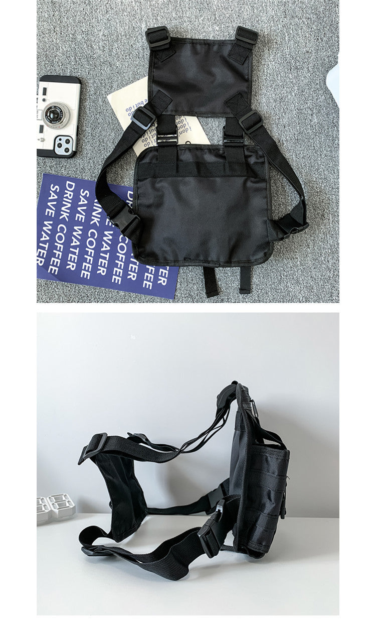 Bolso de hombro estilo chaleco callejero