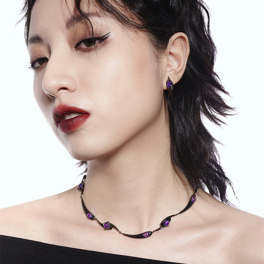 Cadena de clavícula misteriosa Zibao metálica