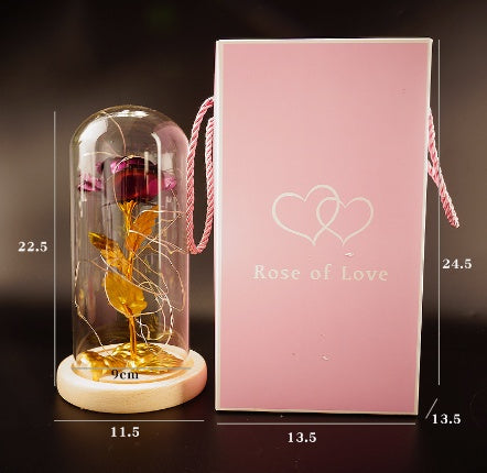 Cubierta de cristal del Principito Rosa