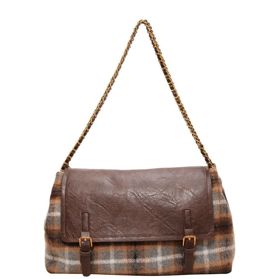 Sac fourre-tout assorti à motif Fashion Check Pattren
