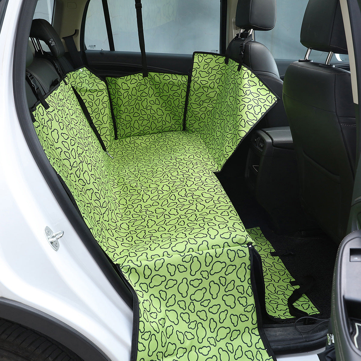 Tapis de voiture arrière simple imprimé à deux places pour voiture pour animaux de compagnie