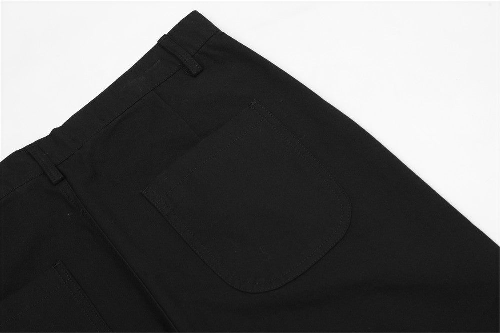 Layered Stitching Design Sense Flared Pants Men