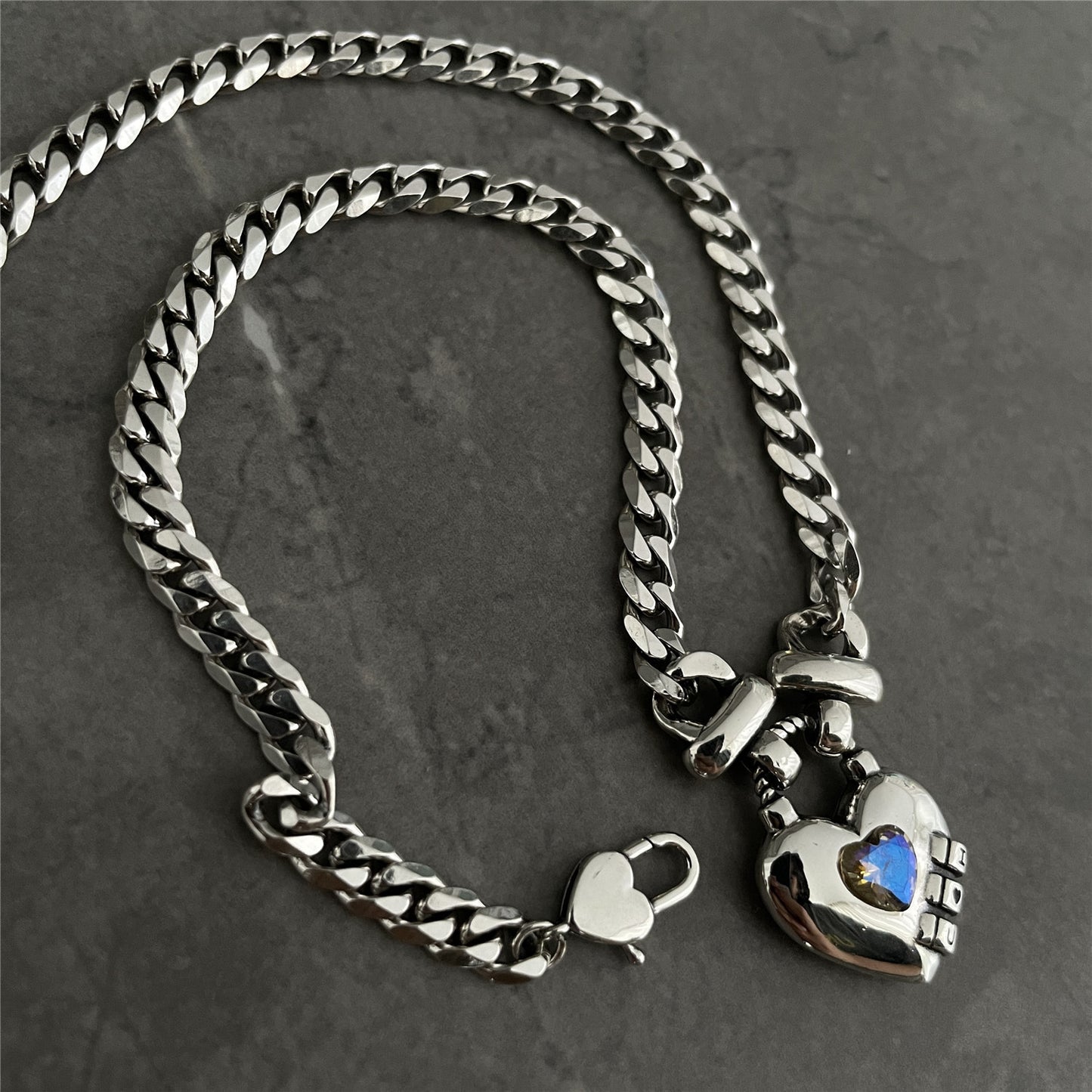 Vintage Zircon Love Necklace For Women