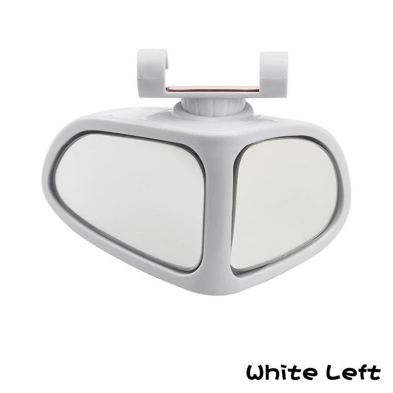 Petit rétroviseur rond de voiture, rétroviseur grand angle pour roues avant et arrière, rétroviseur auxiliaire double face, rétroviseur latéral grand angle réglable à 360 ° pour voiture