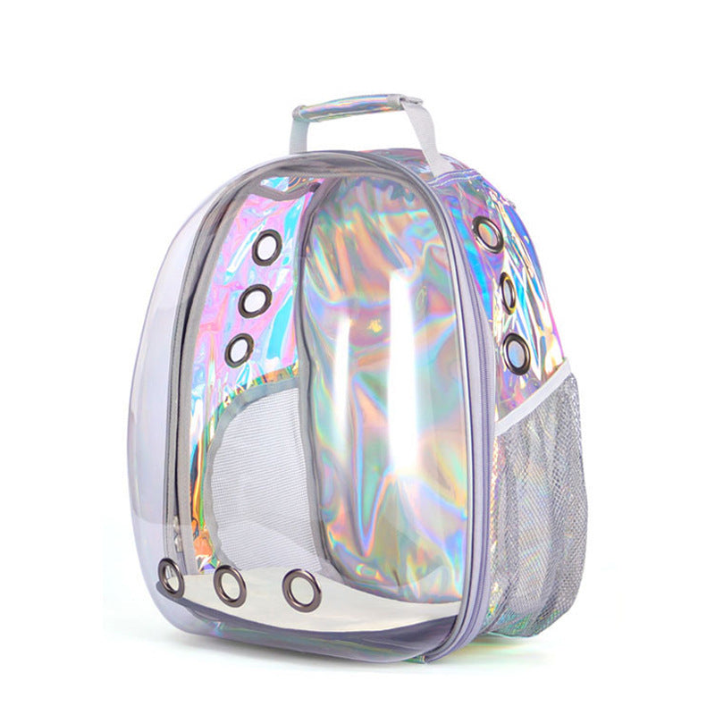 Sac pour chat, sac spatial entièrement transparent pour animaux de compagnie