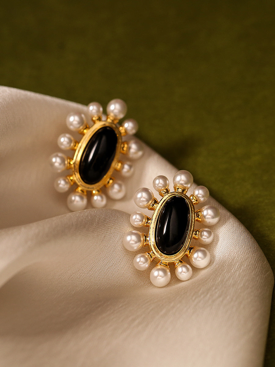 Boucles d'oreilles épingles en argent design pour femmes