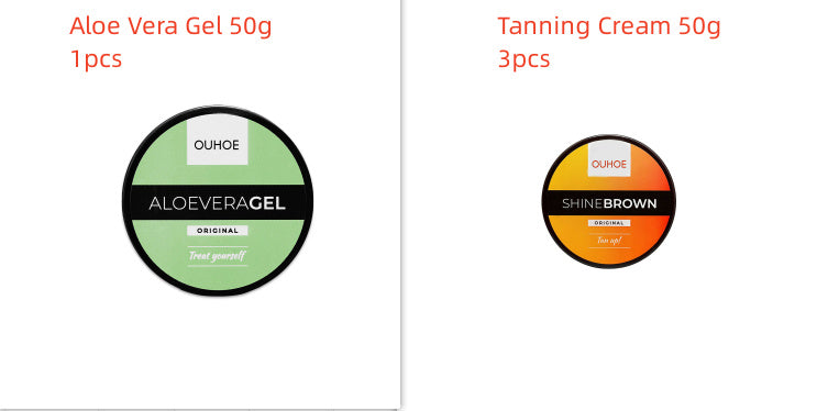 Intensive Tanning Luxe Gel Crema bronceadora corporal después del sol Combinación reparadora Gel de aloe vera Tez de trigo Bronceador de playa Gadgets de verano