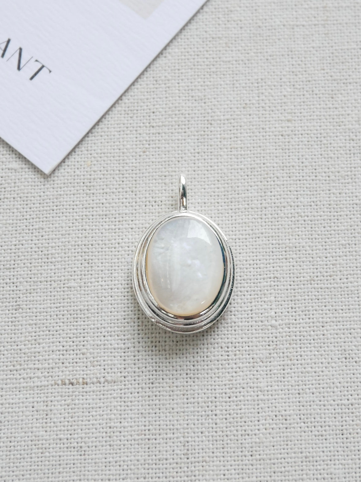 925 Silver Simple Japanese And Korean Black Agate Geometric Oval Pendant Trendy Twist Necklace