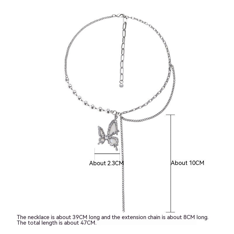 Original White Dream Butterfly Necklace For Women