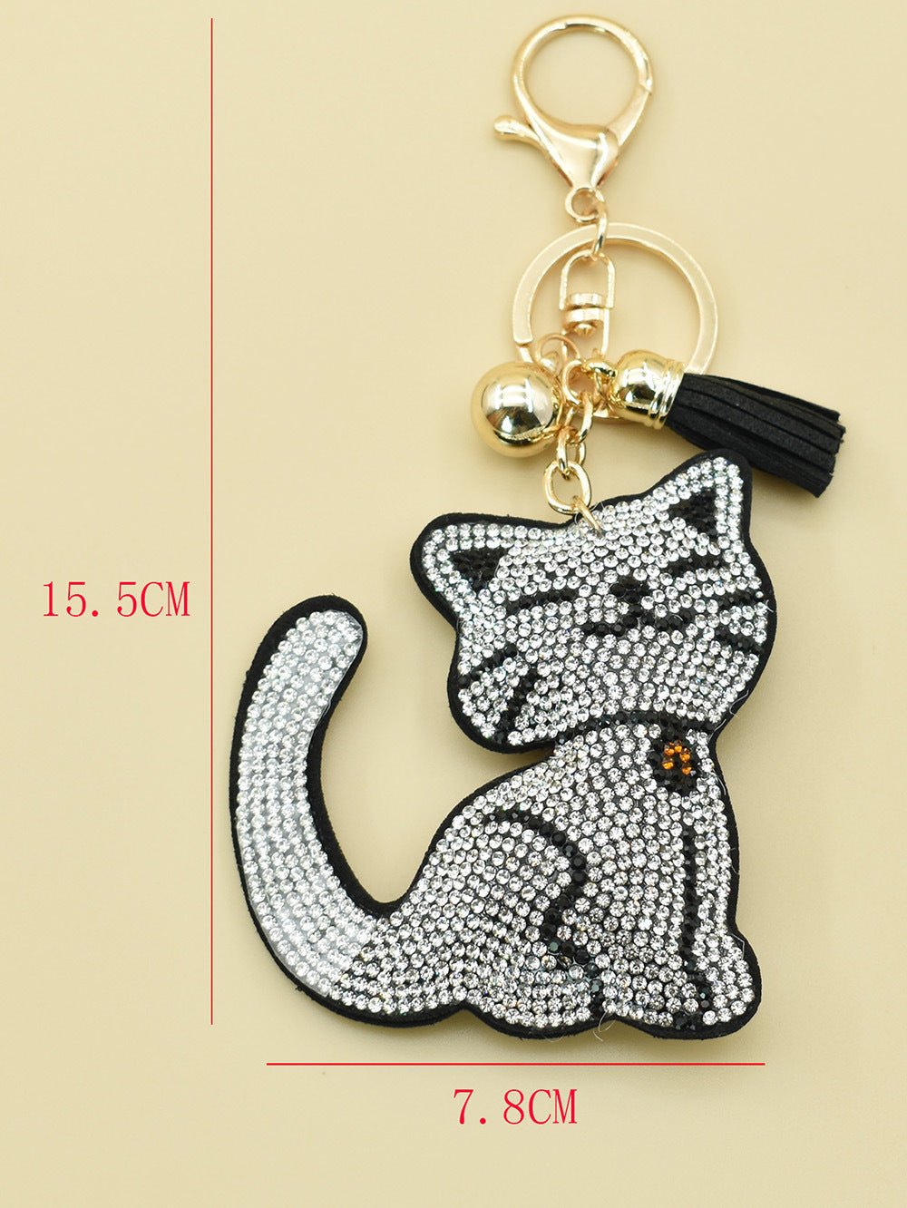 Pendentif de sac élégant en forme d'animal de dessin animé