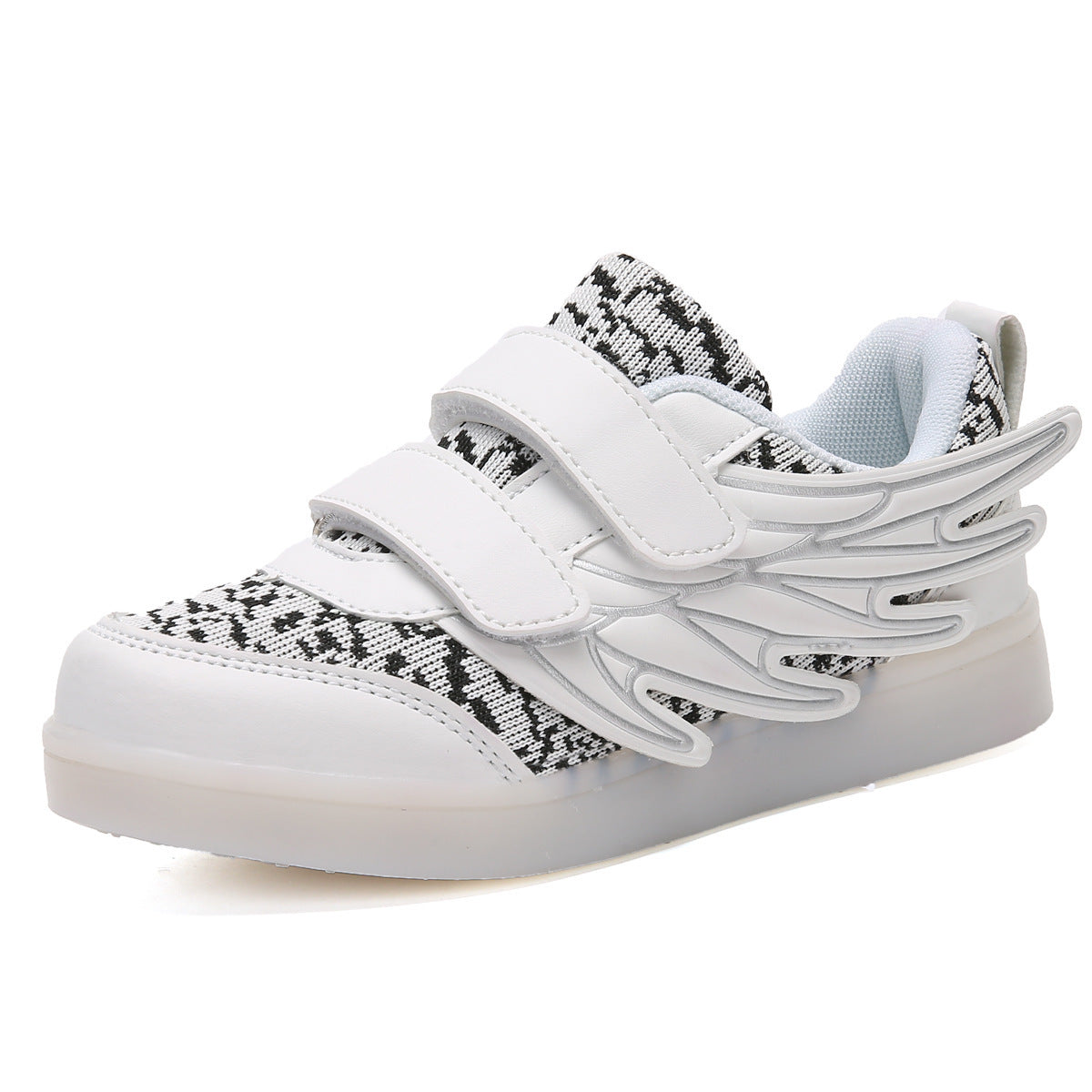 Chaussures pour enfants chaussures lumineuses LED ailes pour enfants chaussures lumineuses usb charge chaussures lumineuses colorées chaussures lumineuses décontractées 