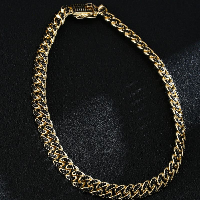 Full Diamond Inlaid Full Diamond Necklace Hipster