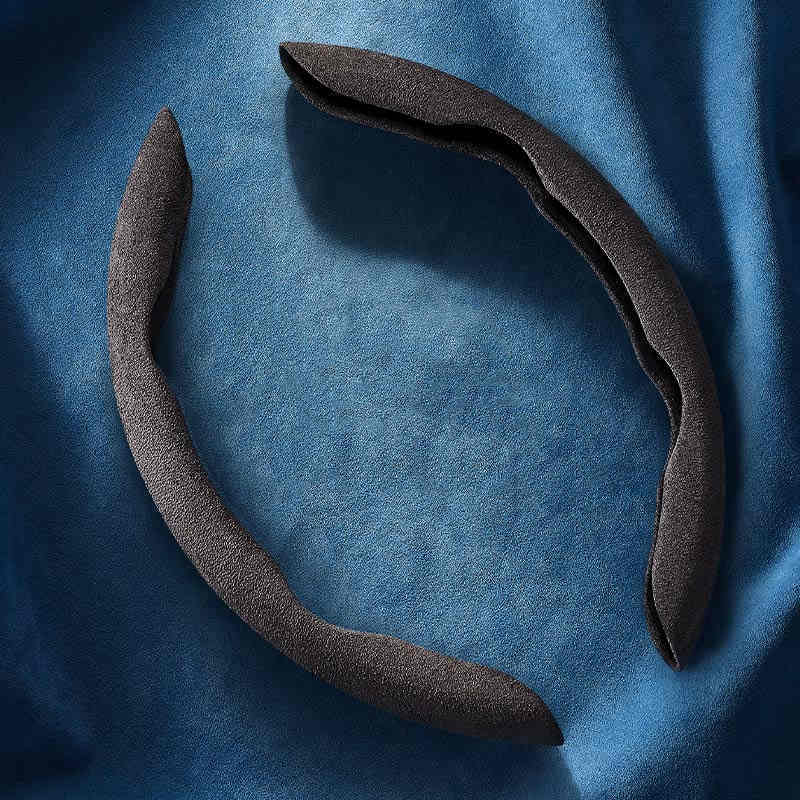 Housse de volant de voiture en daim, Ultra-fine, absorbant la sueur, antidérapante, été