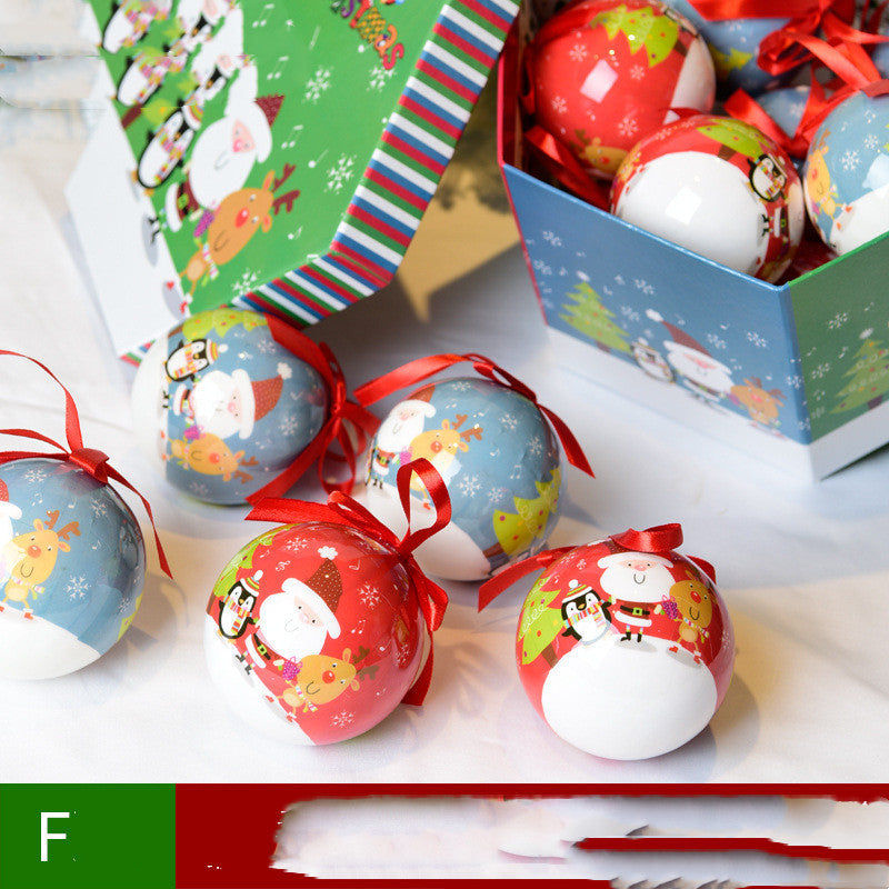 Caja de regalo de Navidad con colgante de decoración de árbol de Navidad