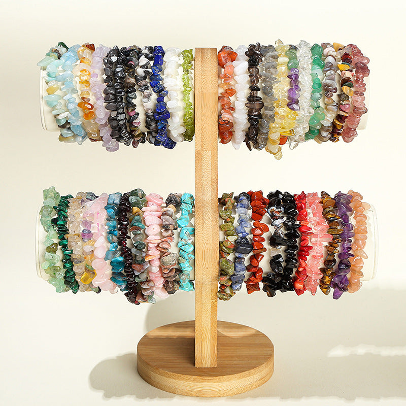Natural Crystal Gravel Agate Aventurine Irregular Bracelet