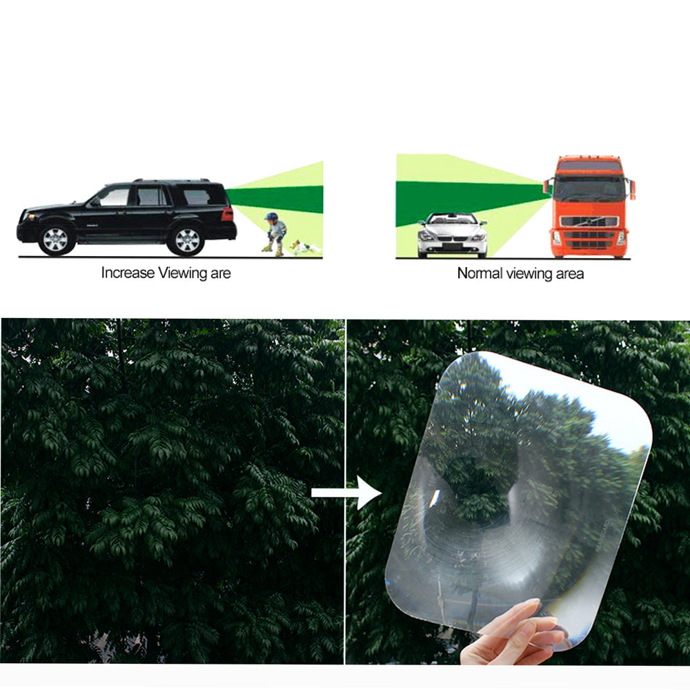 Etiqueta engomada del estacionamiento del automóvil de la lente pegatinas transparentes del coche de gran angular pegatina de marcha atrás del coche