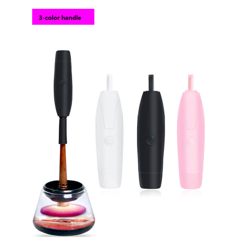 Ensemble de nettoyant pour pinceaux de maquillage électrique