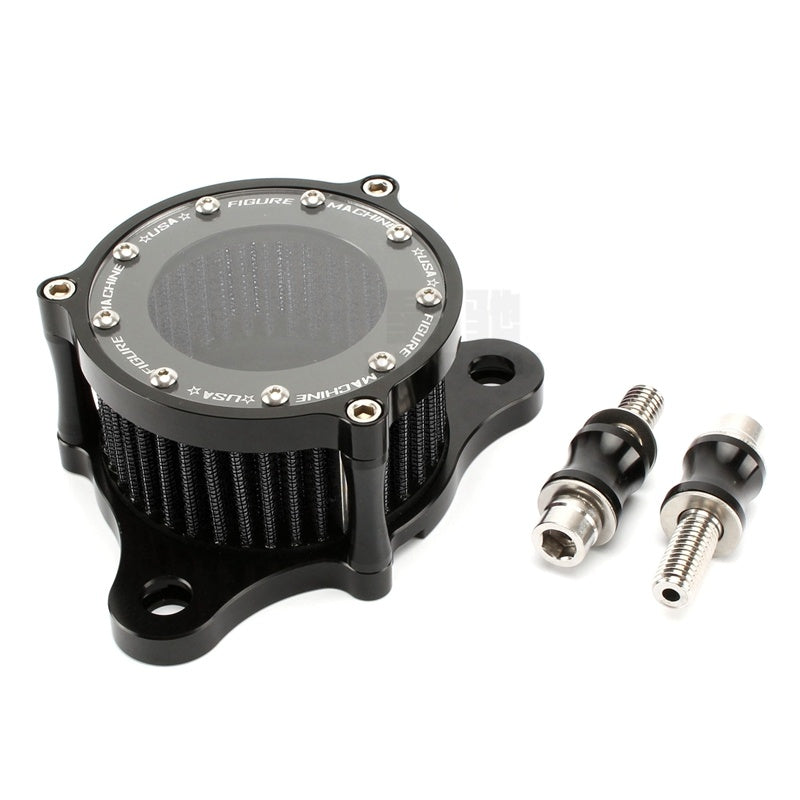 Motorcycle Accessories Modified CNC Aluminum Glass Transparent Classic Retro Air Filter