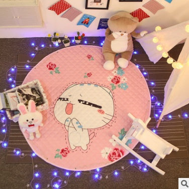 Tapis de rangement pour voiture en coton, modèles d'explosion Ins, tapis de rangement pour jouets, sortie ronde, tapis d'escalade pour enfants, sac de rangement