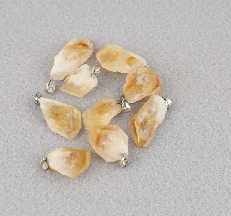 Colgante de piedra de cristal de color natural del arco iris