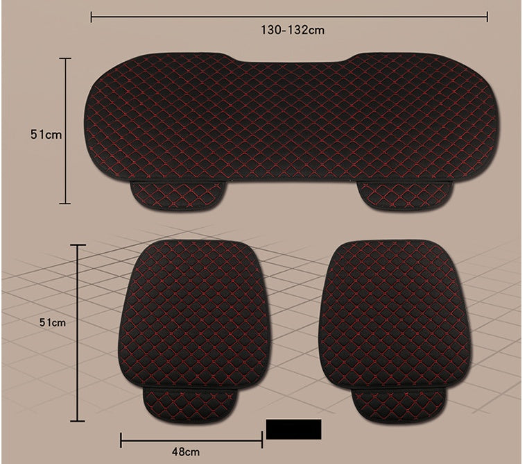 Protector de funda de asiento de coche de lino