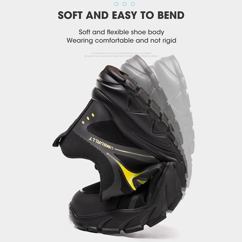 Chaussures de sécurité anti-écrasement et anti-pénétration pour la protection du travail, embouts en acier