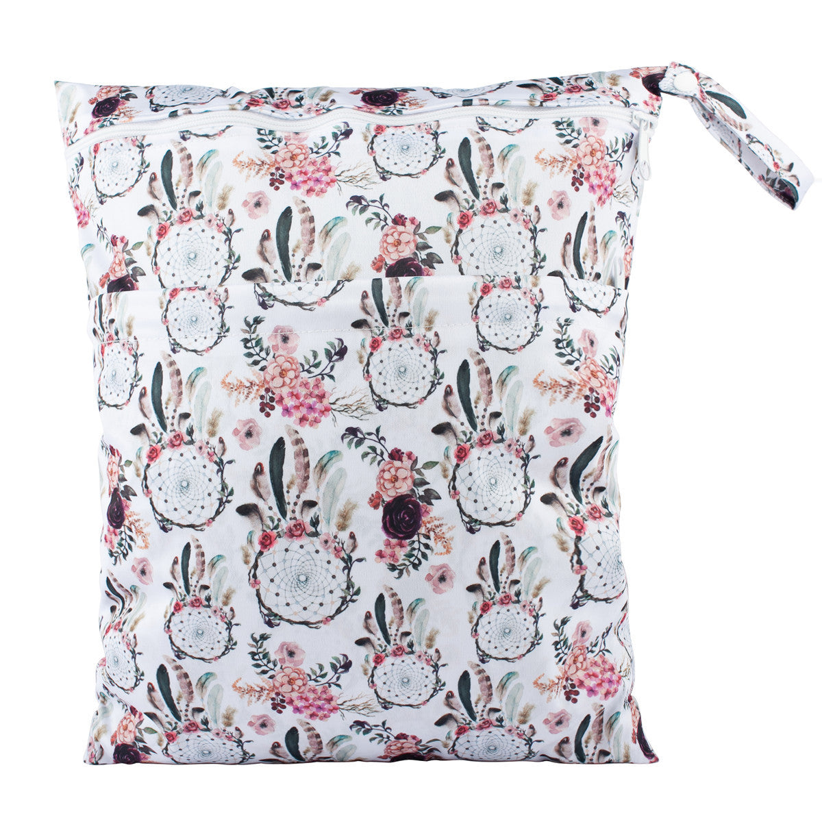 Bolsa de pañales con errores de gran capacidad y doble bolsillo, tamaño mediano