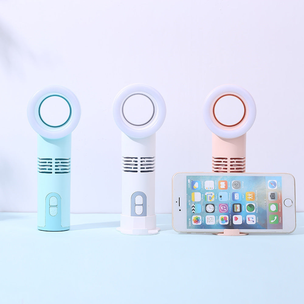 Mini refroidisseur rechargeable USB de ventilateur sans lame portatif avec indicateur LED