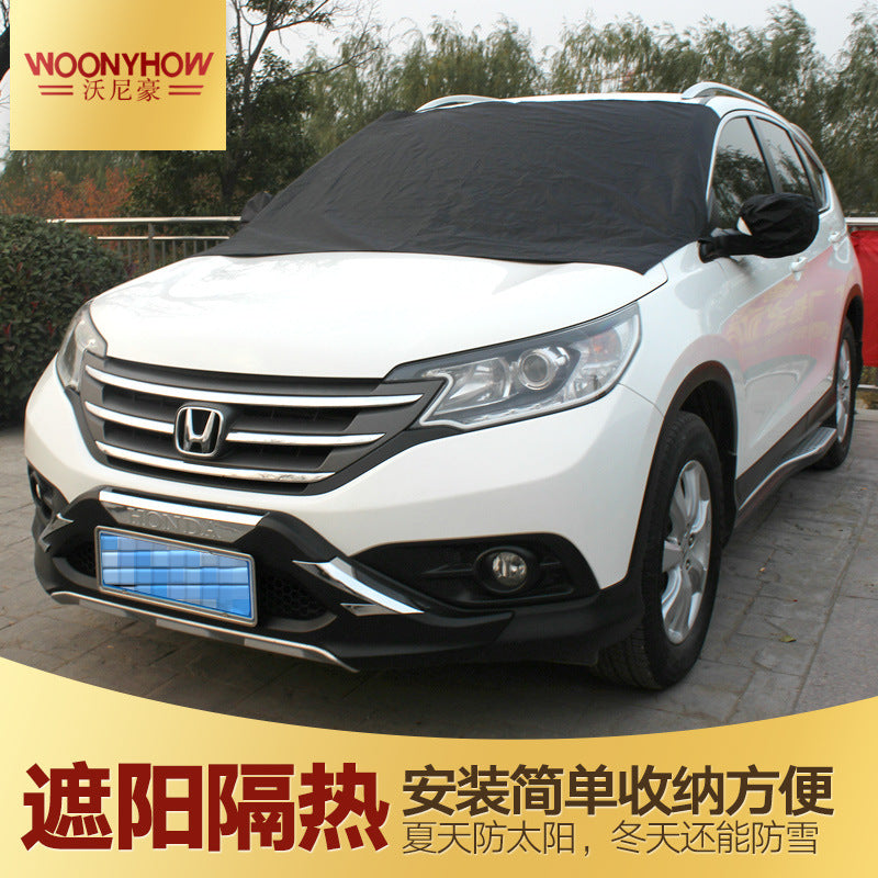 Funda magnética para parabrisas negro gris