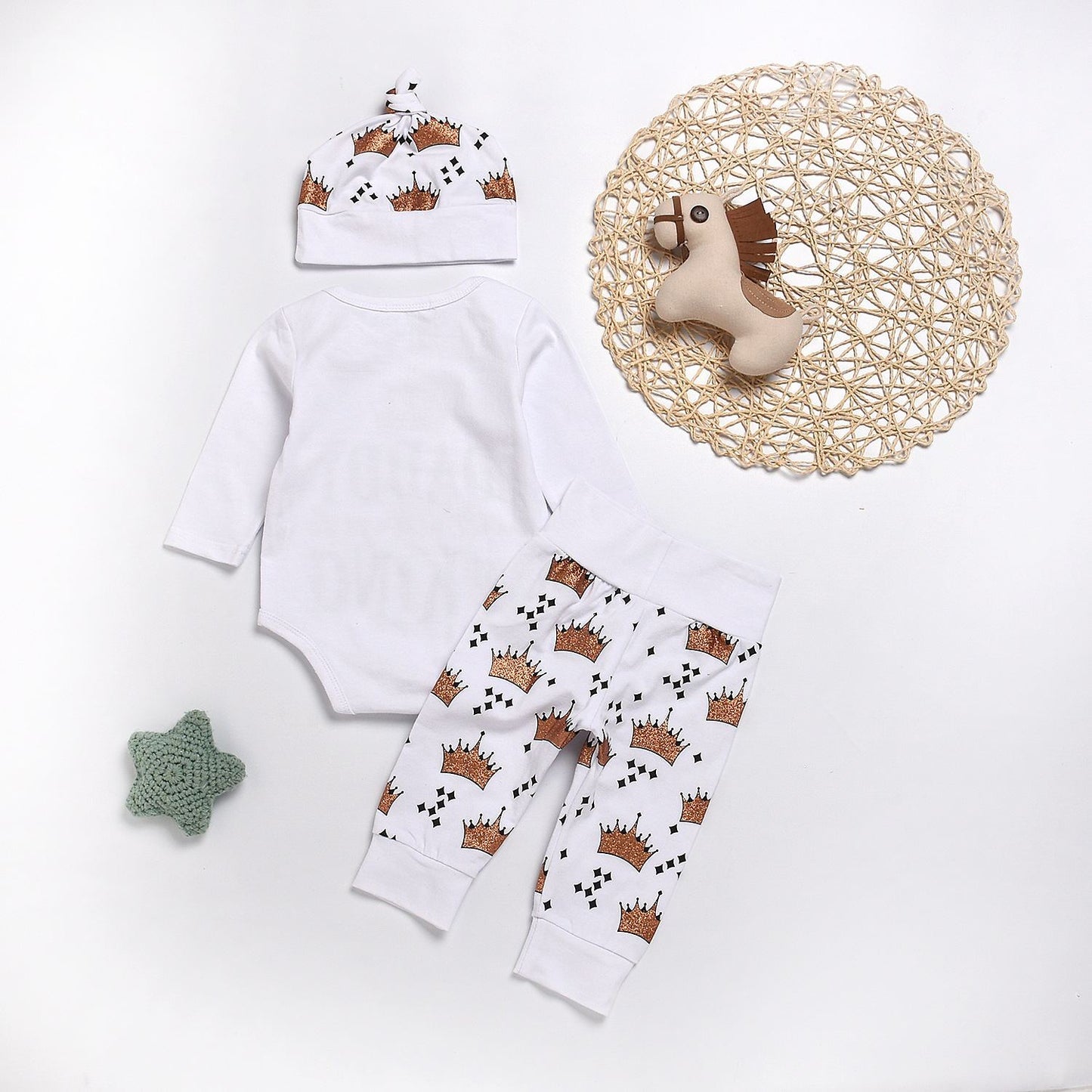 Nouveau Ensemble de vêtements pour bébés garçons, barboteuse + pantalon 