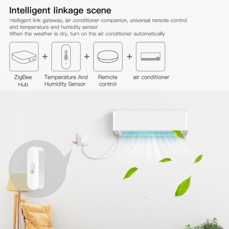 Doodle Zigbee Higrógrafo Wifi Aplicación inteligente Control remoto por voz Aleax