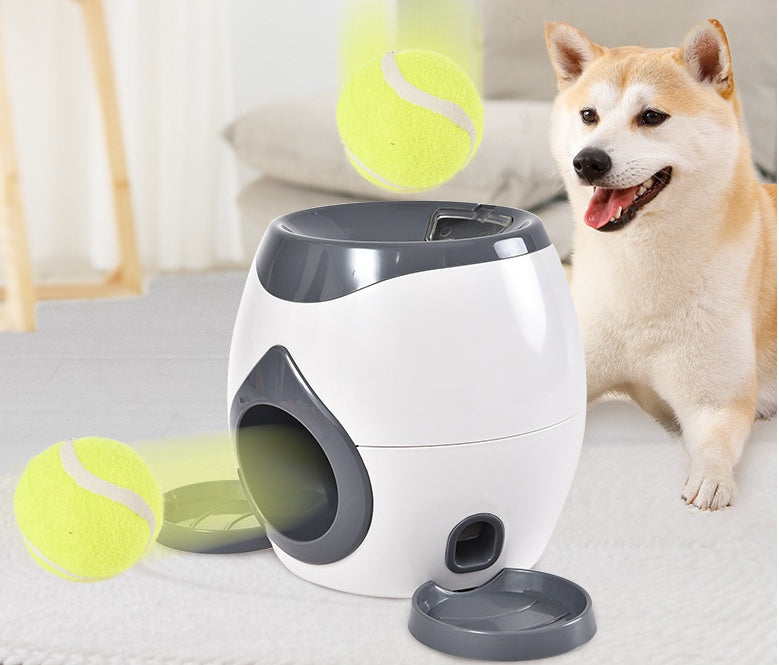 Dispositivo que falta de la pelota de tenis del alimentador elegante del animal doméstico que lanza la máquina de la recompensa