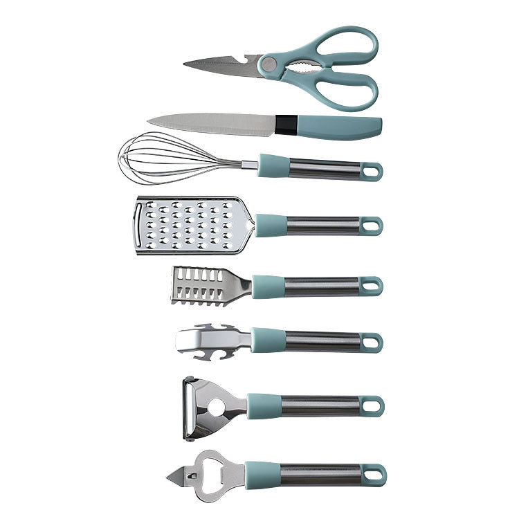 Gadgets de cuisine en acier inoxydable, ustensiles de cuisine ménagers, plateau éplucheur, ciseaux à battre les œufs, cadeaux