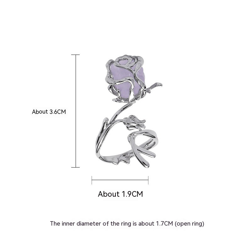 Pendientes originales de la serie Metal Rose