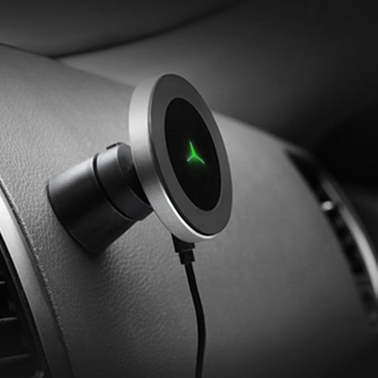 Soporte magnético para teléfono móvil con cargador inalámbrico para coche