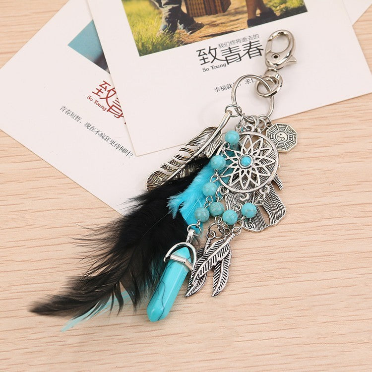 Porte-clés de voiture Gossip Dreamcatcher européen et américain