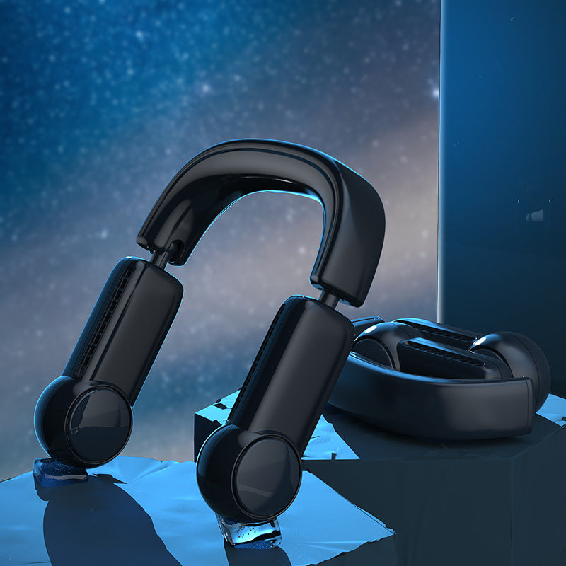 Mini ventilateur portatif de cou ventilateur portatif sans lame ventilateurs suspendus sans feuilles rechargeables par USB refroidisseur d'air ventilateurs de tour de cou portables