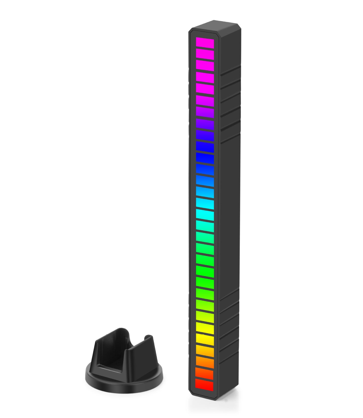 Tira de luces LED con Control de sonido, luz de ritmo, música, atmósfera, tubo colorido RGB, lámpara USB de ahorro de energía, luz ambiental