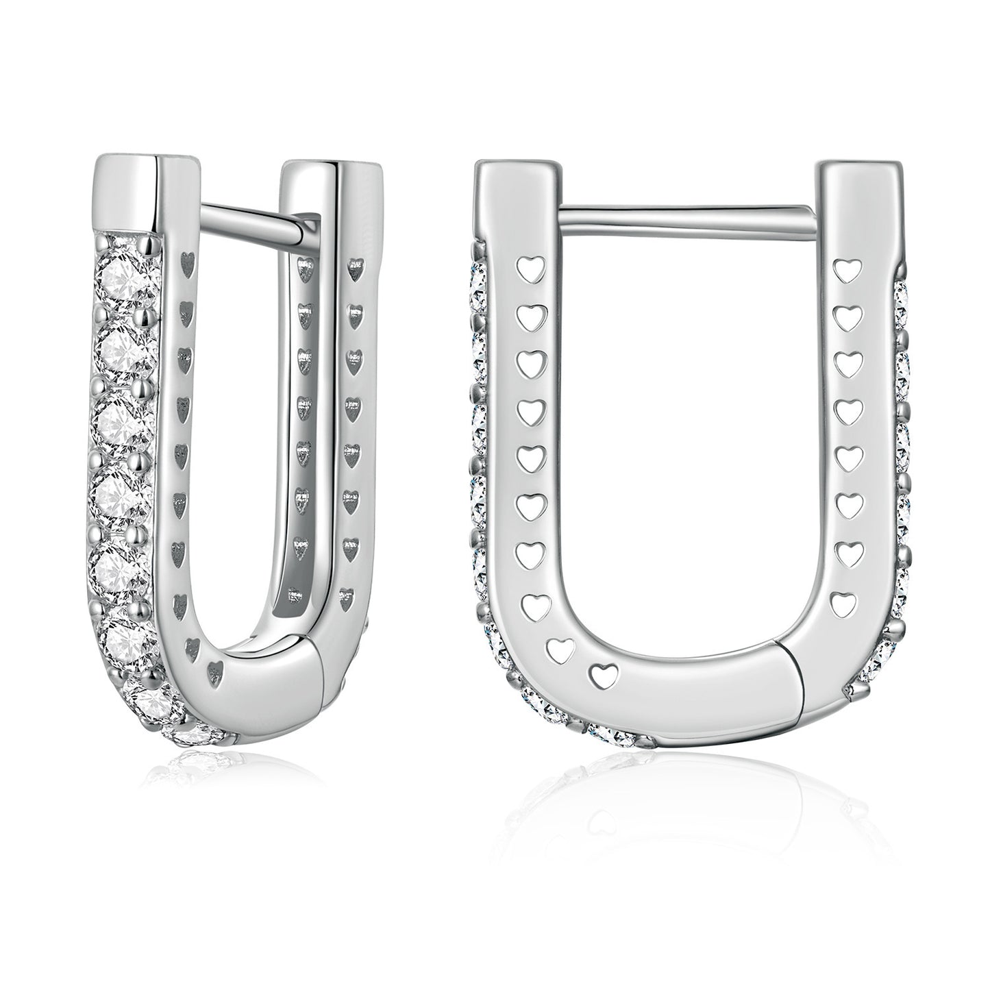Clip d'oreille classique en forme de U, vêtements personnalisés européens et américains, perceuse de gang, boucles d'oreilles en alliage de cuivre