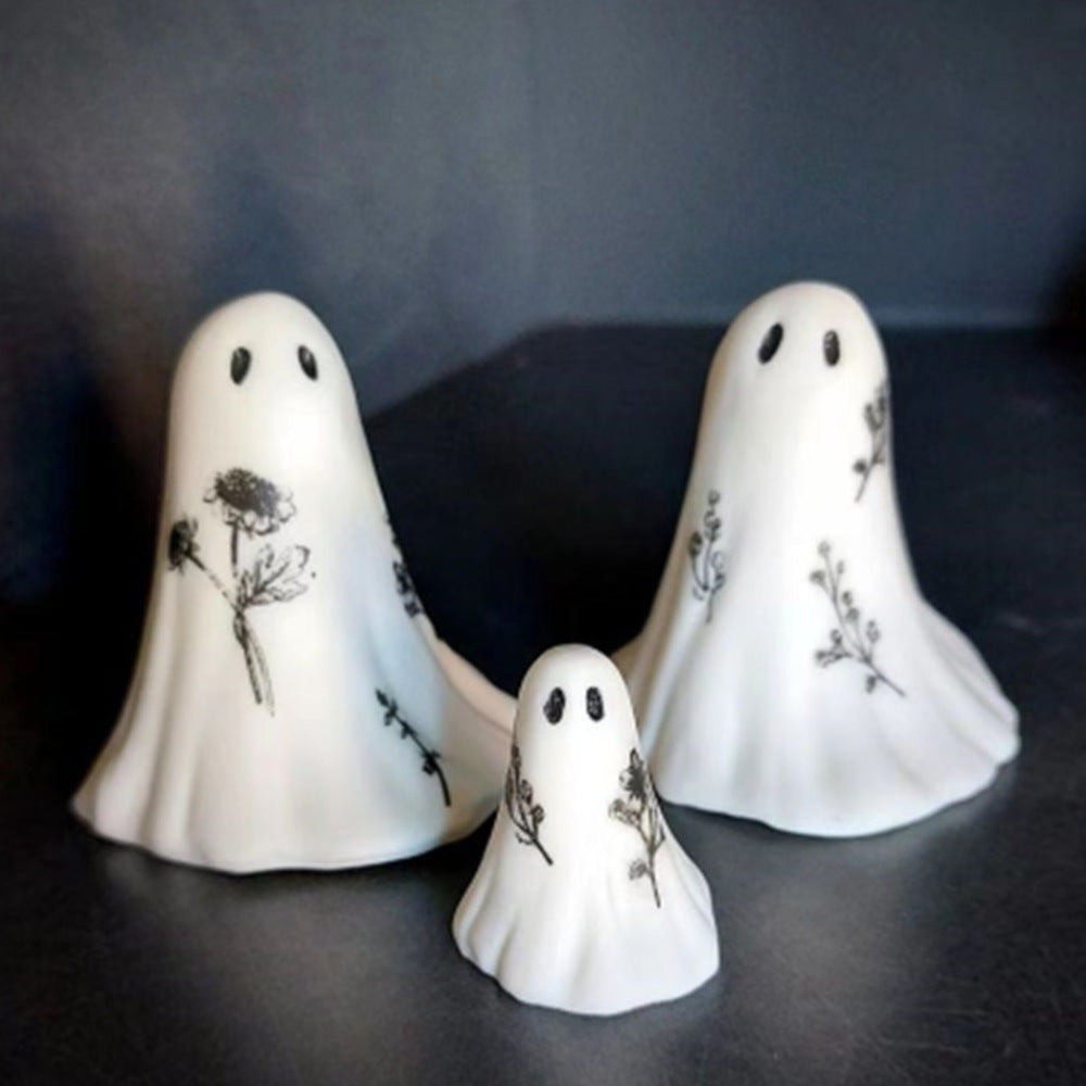 Nouveau Ornement fantôme blanc créatif, décoration d'halloween