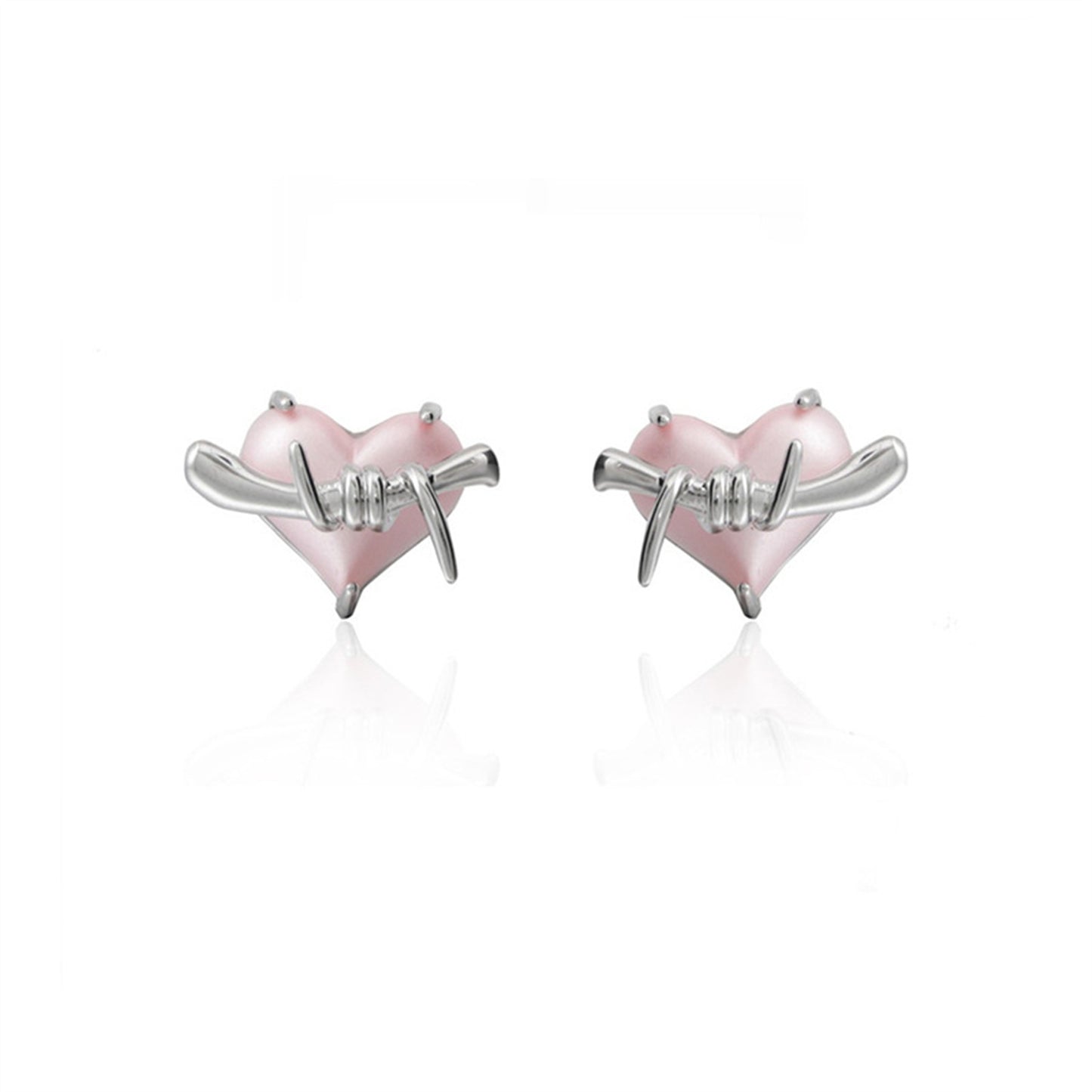 Boucles d'oreilles d'amour ballon tridimensionnelles à la mode pour femmes