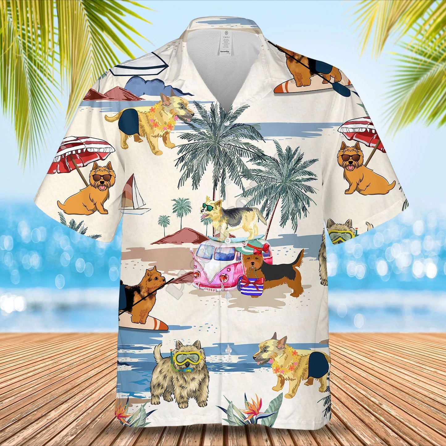 Men's Short Sleeve Loose Lapels Cardigan Top