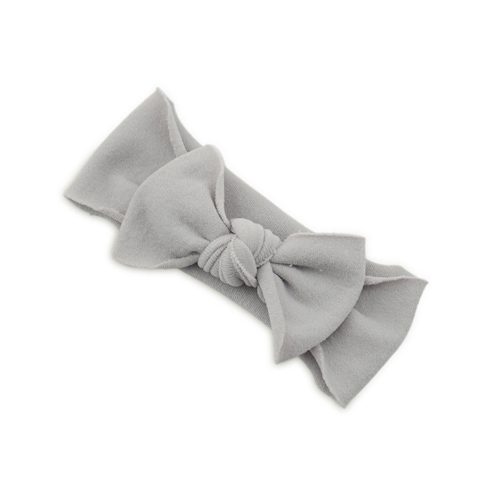Accessoires pour cheveux de bébé, bandeau noué de couleur unie